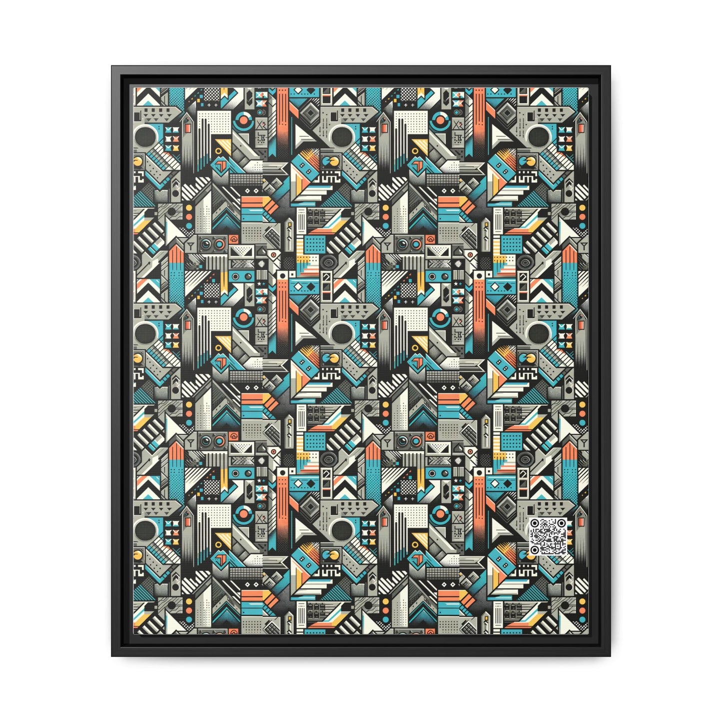 Digital Street Art Urban Street Style Matte Canvas, Framed (multi-color) - 8404 Design-81 B