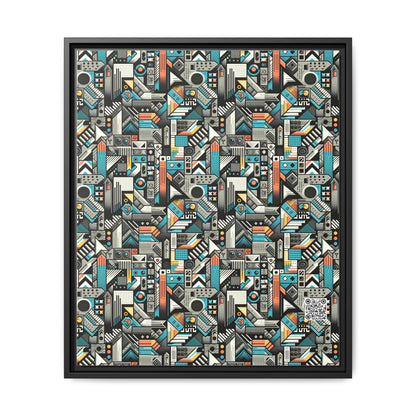 Digital Street Art Urban Street Style Matte Canvas, Framed (multi-color) - 8404 Design-81 B