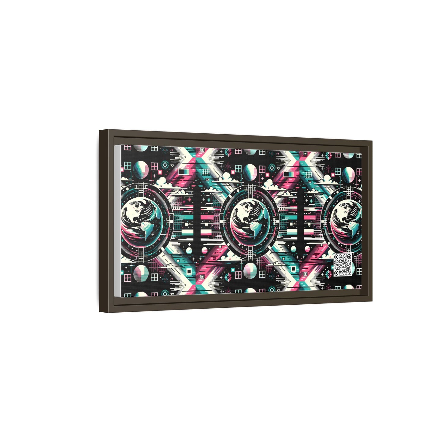 Digital Artistry Digital-native Streetwear Matte Canvas, Framed (multi-color) - 8404 Design-62 B