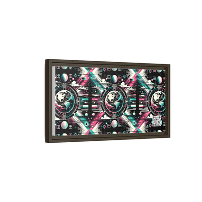 Digital Artistry Digital-native Streetwear Matte Canvas, Framed (multi-color) - 8404 Design-62 B