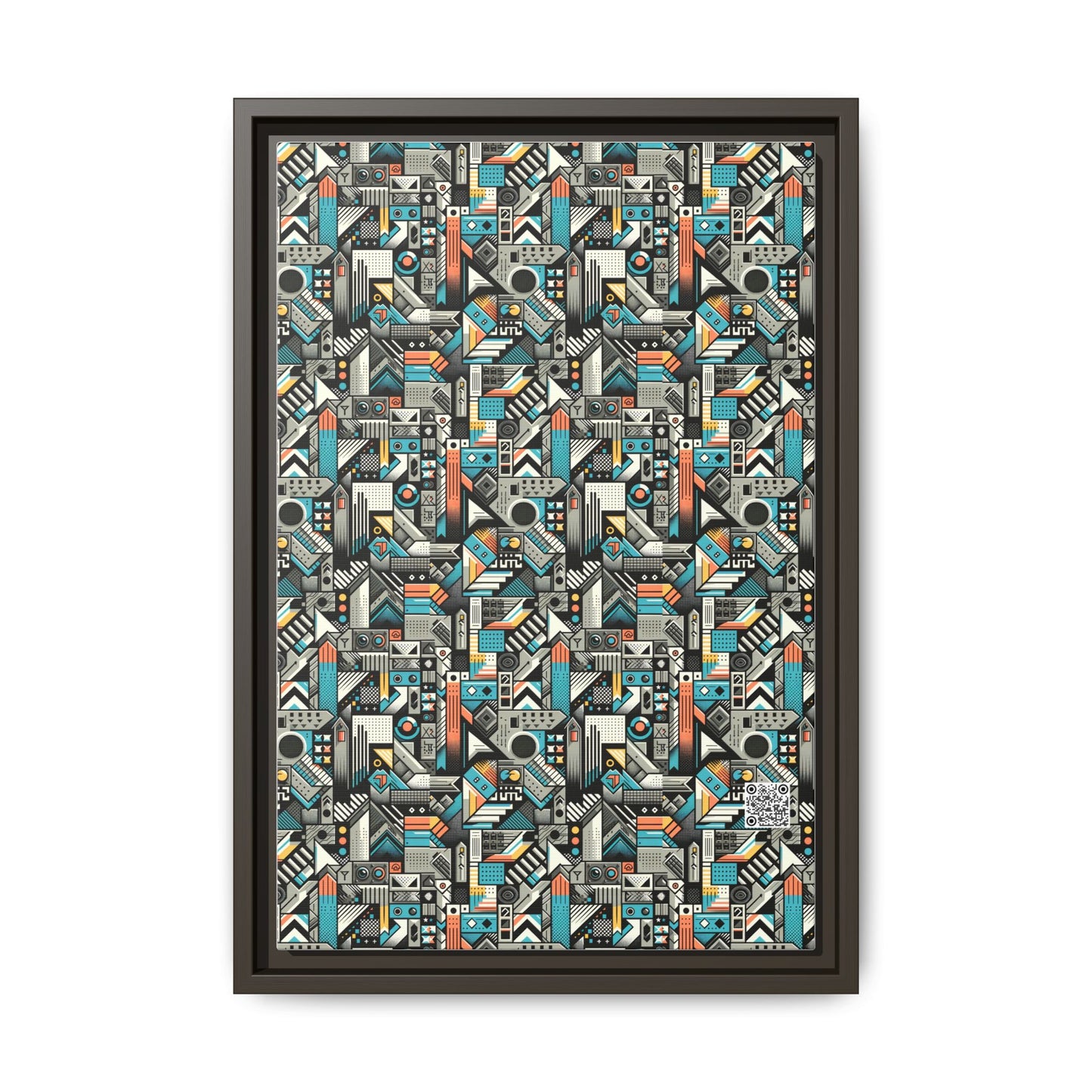 Digital Street Art Urban Street Style Matte Canvas, Framed (multi-color) - 8404 Design-81 B