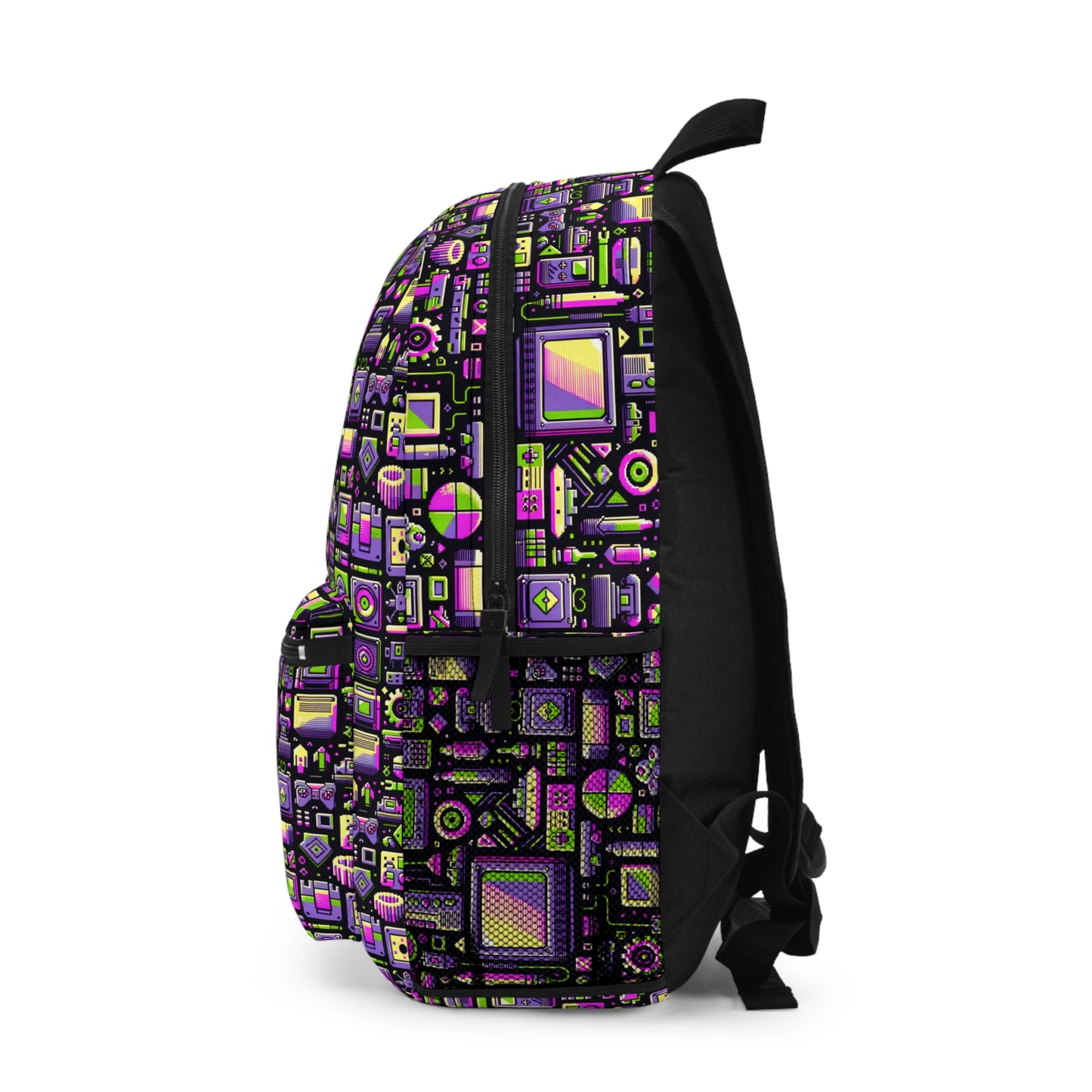 Digital Nostalgia Remix Modern Vintage Fusion Backpack - 8404 Design-67