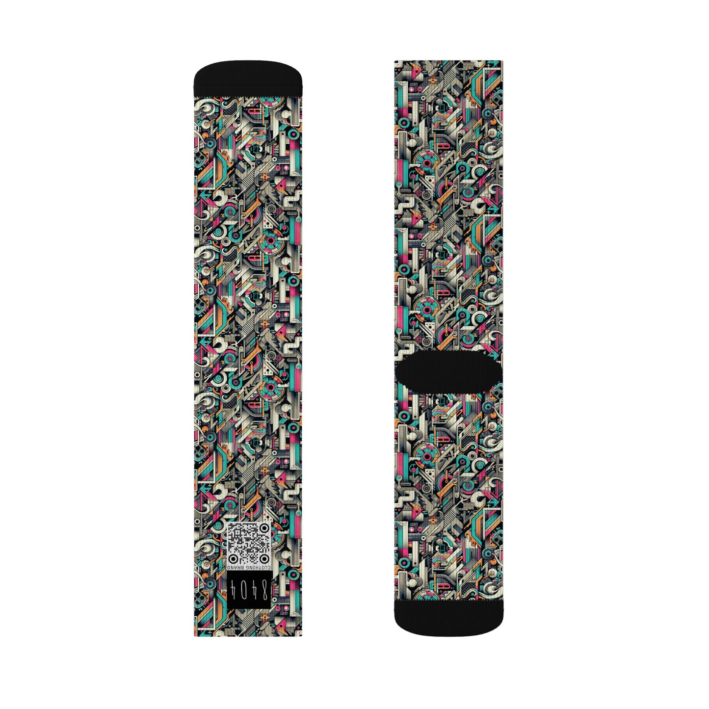 Digital Street Art Urban Street Style Sublimation Socks - 8404 Design-74