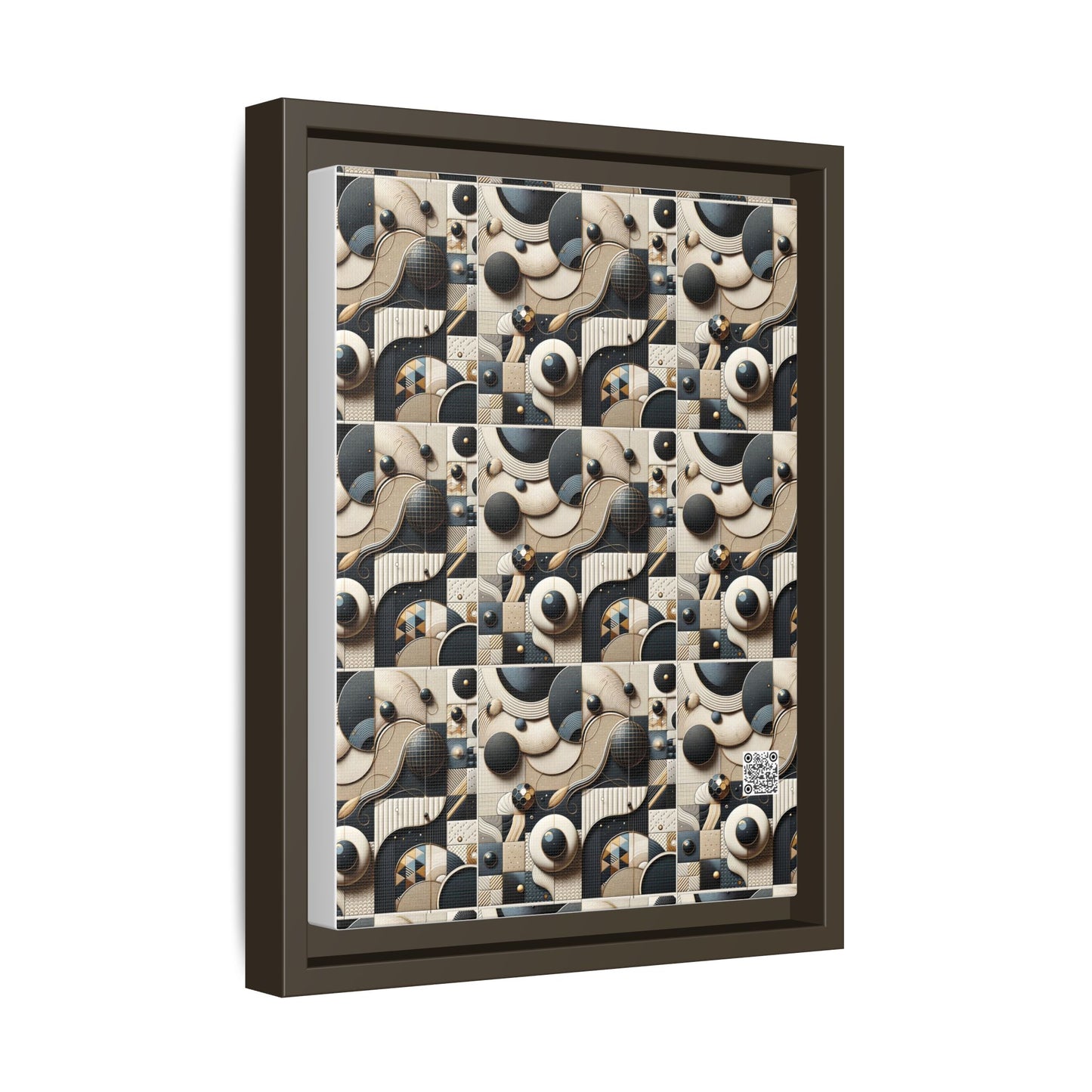 Tech-forward Luxe Streetwear Tech Luxe Fusion Matte Canvas, Framed (multi-color) - 8404 Design-71 A