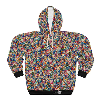 Digital Artistic Expression Artistic Streetwear Pullover Hoodie - 8404 Design-49