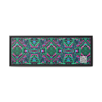 Digital Glitch Vibes Tech-Inspired Streetwear Matte Canvas, Framed (multi-Color) - 8404 Design-71 B