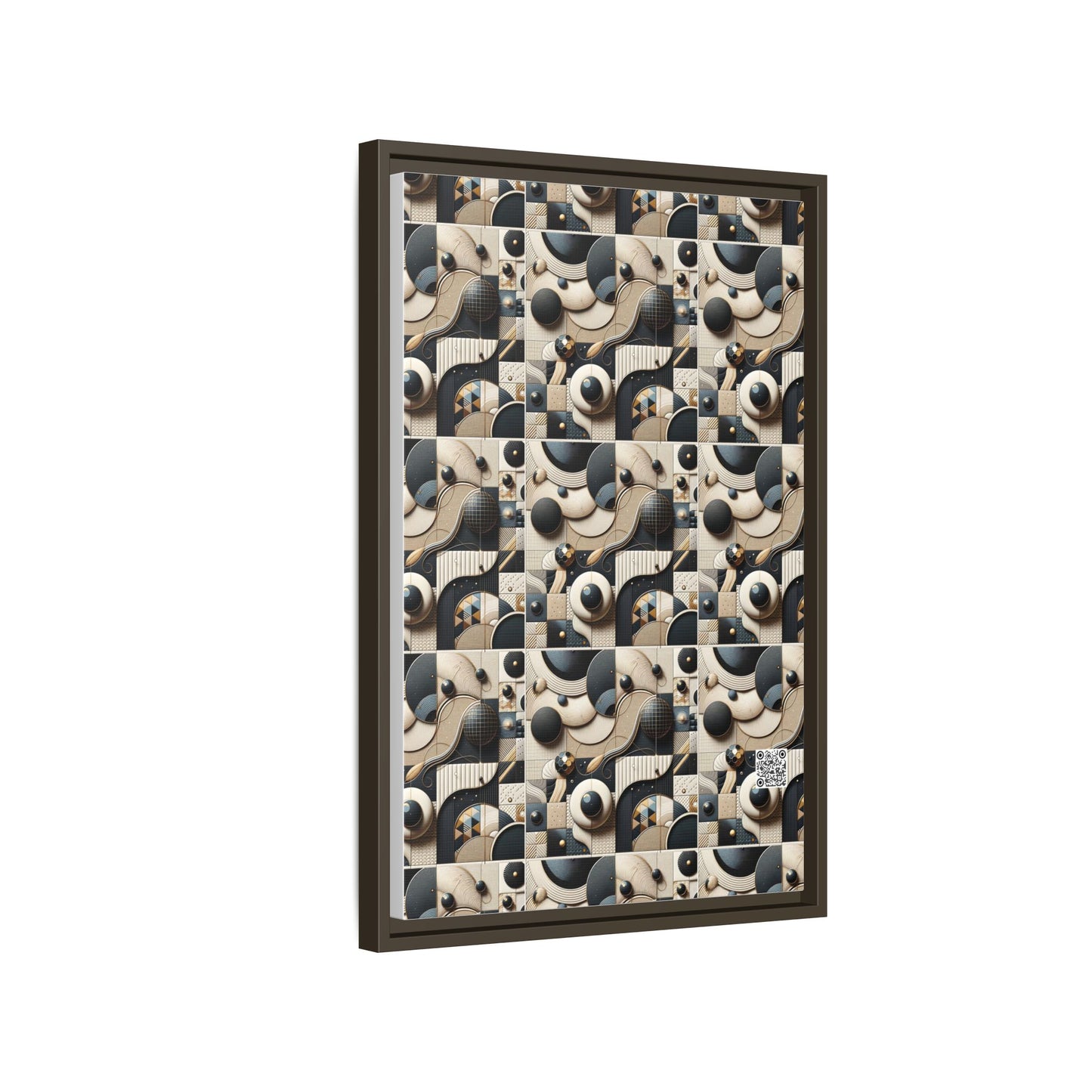 Tech-forward Luxe Streetwear Tech Luxe Fusion Matte Canvas, Framed (multi-color) - 8404 Design-71 B