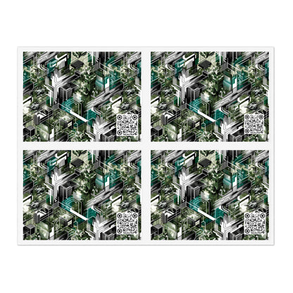 Tech Camo Fusion Tech-Forward Streetwear With a Futuristic Edge Sticker Sheets - 8404 Design-64