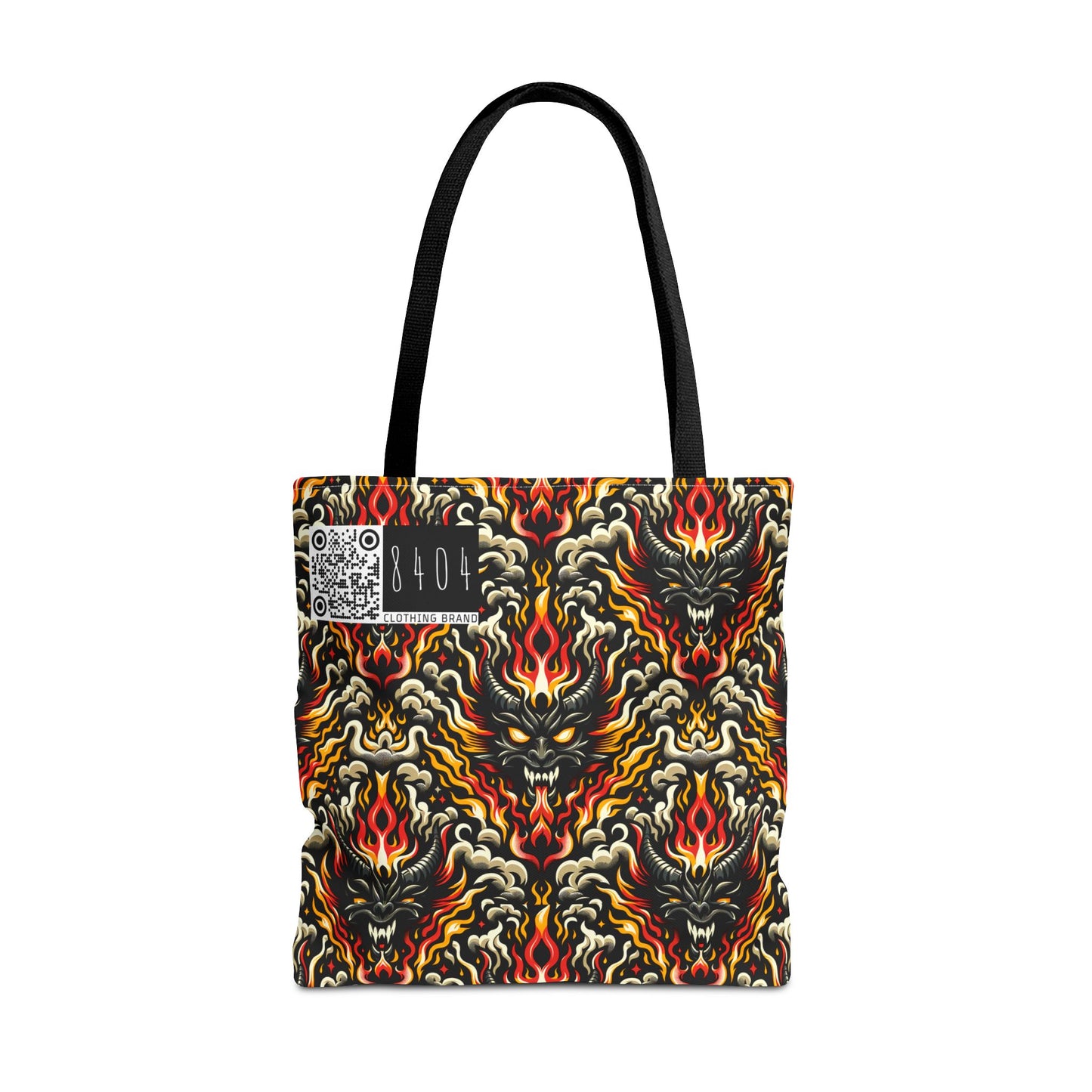 Flame Graphics Maximalist Streetwear Tote Bag - 8404 Design-59