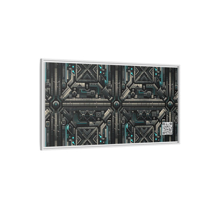 Tech Noir Futuristic Tech Aesthetic with a Dark Twist Matte Canvas, Framed (multi-color) - 8404 Design-59 B