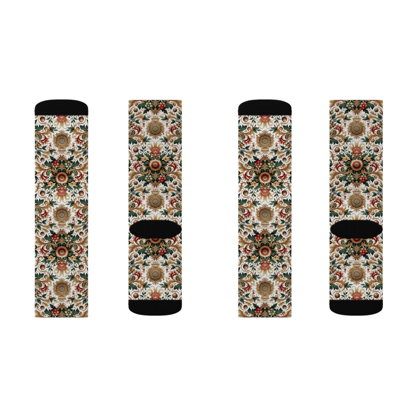 Monogram Madness Luxurious Streetwear Sublimation Socks - 8404 Design-68