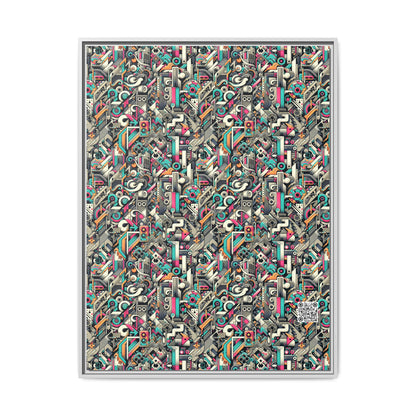 Digital Street Art Urban Street Style Matte Canvas, Framed (multi-color) - 8404 Design-74 A