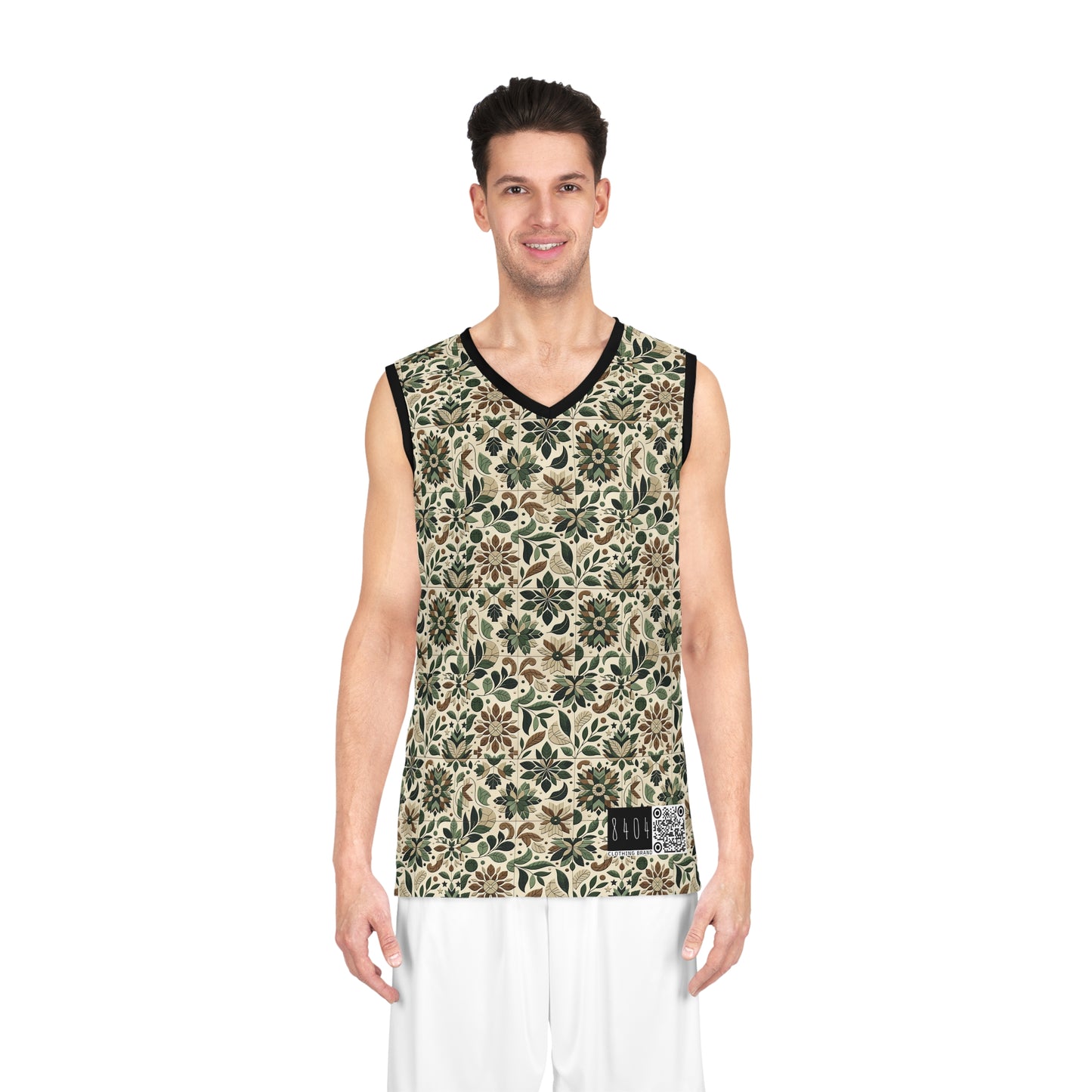 Streetwear Sustainability Environmentally Conscious Streetwear with a Natural Aesthetic Basketball Jersey - 8404 Design-56