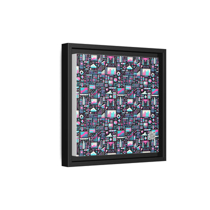 Digital Rebellion Youthful Streetwear with a Rebellious Digital Twist Matte Canvas, Framed (multi-color) - 8404 Design-71 B