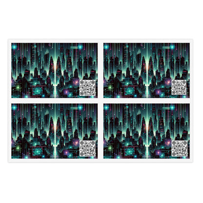 Tech Noir Graphics Cyberpunk Tech Aesthetic Sticker Sheets - 8404 Design-69