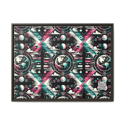 Digital Artistry Digital-native Streetwear Matte Canvas, Framed (multi-color) - 8404 Design-62 A