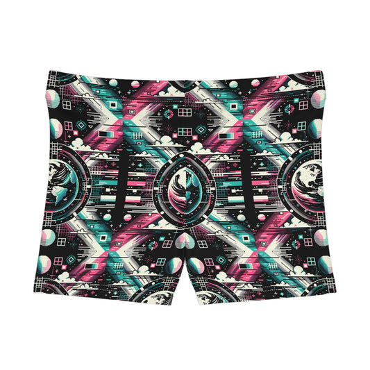 Digital Artistry Digital-native Streetwear Women's Shorts - 8404 Design-62