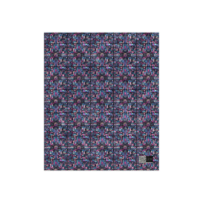 Digital Rebellion Youthful Streetwear with a Rebellious Digital Twist Crushed Velvet Blanket - 8404 Design-65