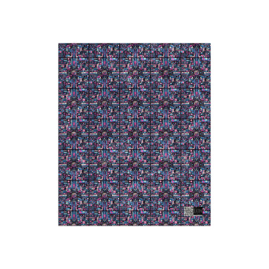 Digital Rebellion Youthful Streetwear with a Rebellious Digital Twist Crushed Velvet Blanket - 8404 Design-65