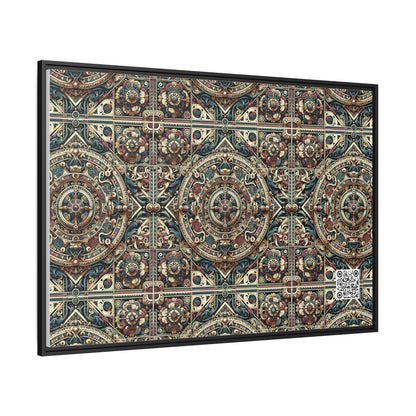 Urban Renaissance Historical Fusion With Street Edge Matte Canvas, Framed (multi-Color) - 8404 Design-57 A
