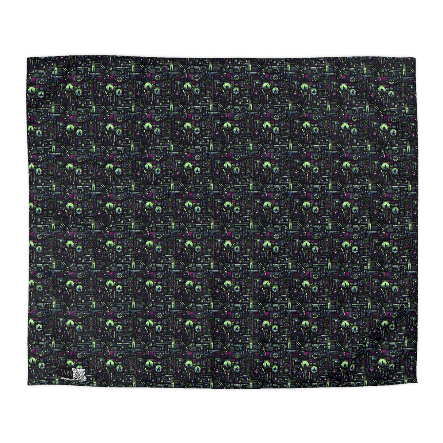 Tech Noir Futuristic Cyberpunk Microfiber Duvet Cover - 8404 Design-63