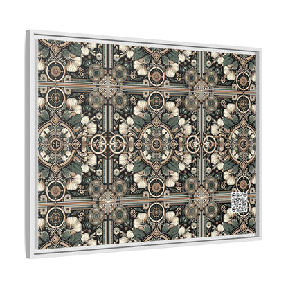 Cyber Garden Party Tech Garden Extravaganza Matte Canvas, Framed (multi-Color) - 8404 Design-66 A