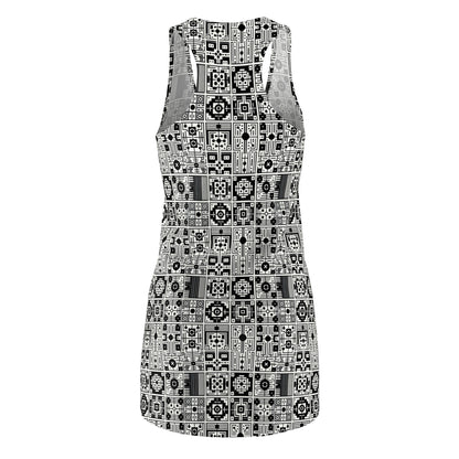 Digital Minimalism Minimalist Tech Women's Cut & Sew Racerback Dress - 8404 Design-55