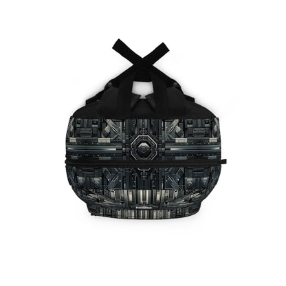 Tech Noir Futuristic Tech Aesthetic with a Dark Twist Backpack - 8404 Design-68
