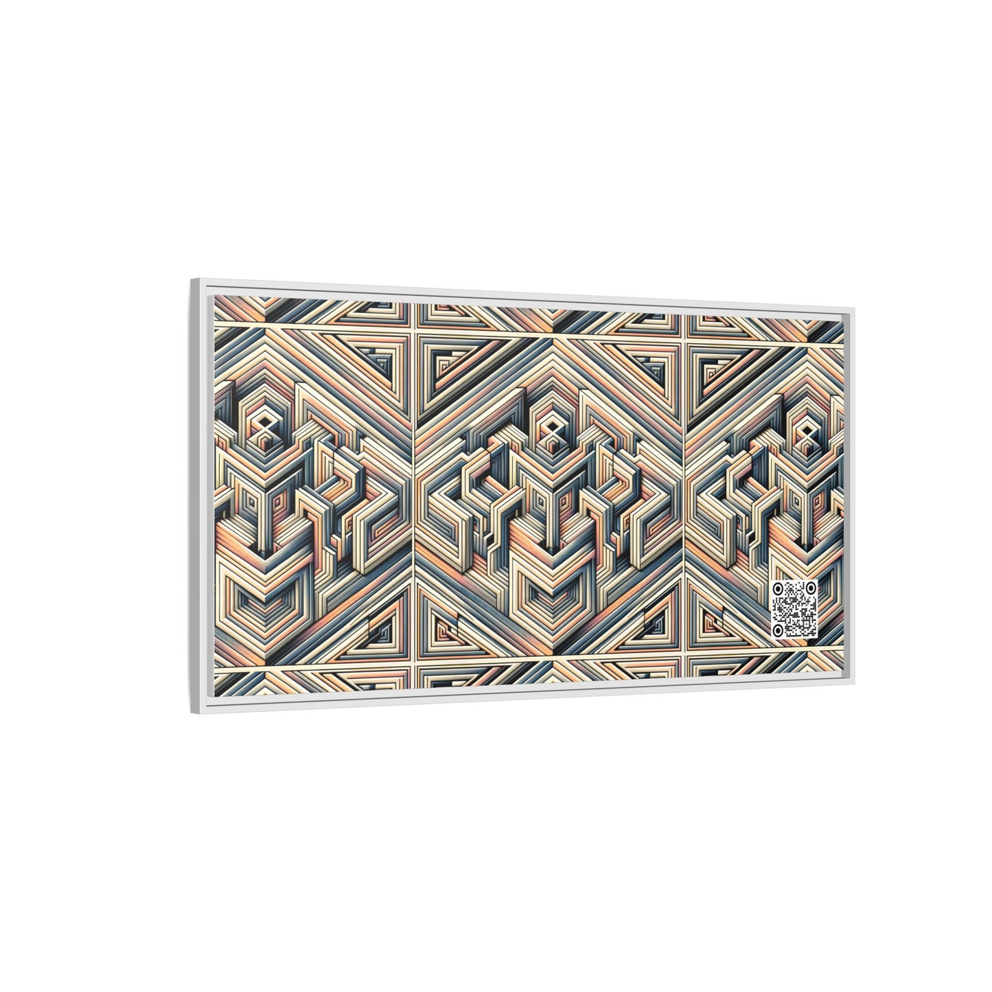 Tech Illusion Graphics Futuristic Artistry Matte Canvas, Framed (multi-color) - 8404 Design-52 B