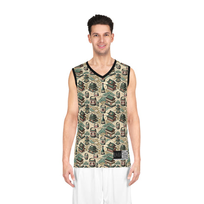 Cultural Artisanal Fusion Contemporary Cultural Elegance Basketball Jersey - 8404 Design-68