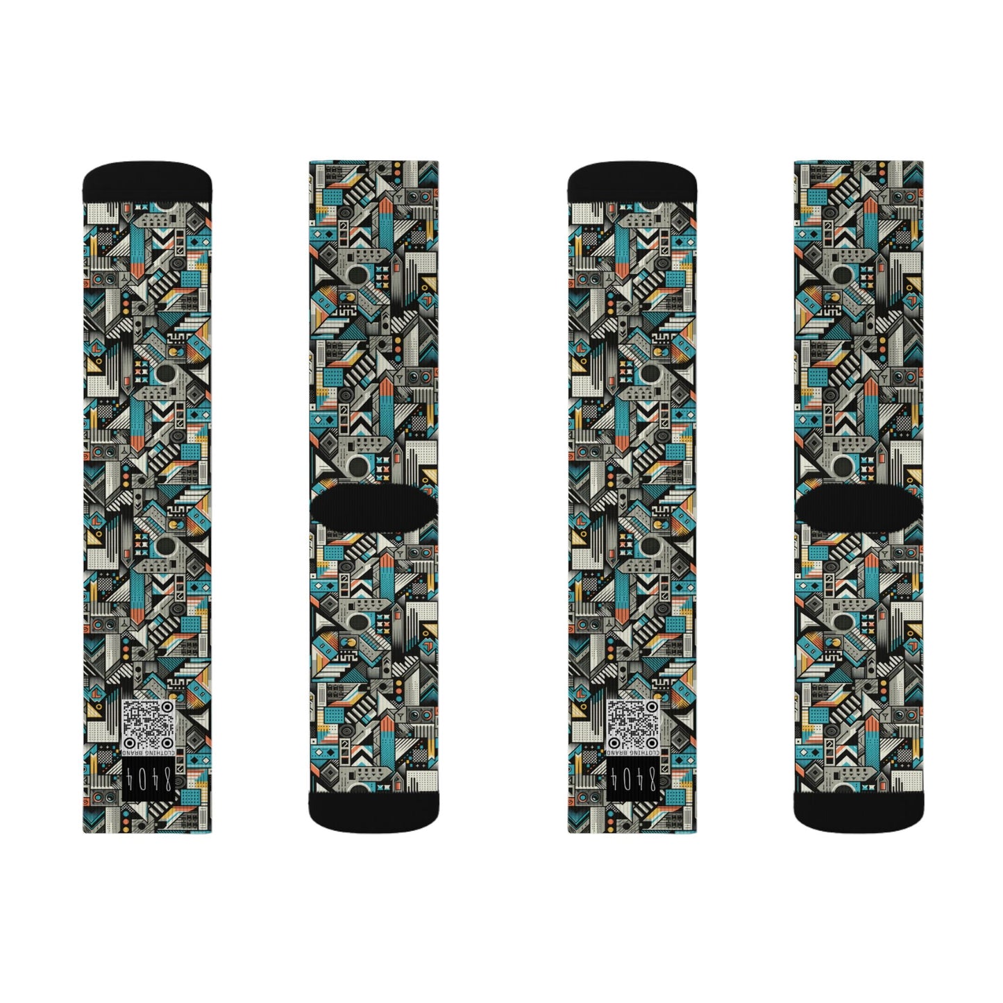Digital Street Art Urban Street Style Sublimation Socks - 8404 Design-81