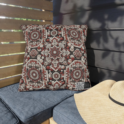 Neo Jomon Sculptural Aesthetics Artisanal Streetwear Outdoor Pillow - 8404 Design-55