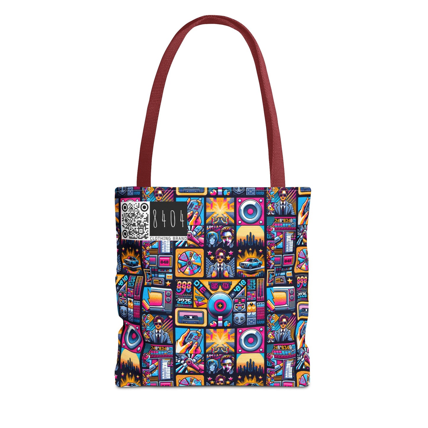 Digital Pop Culture Mashup Maximalist Pop Tote Bag - 8404 Design-52
