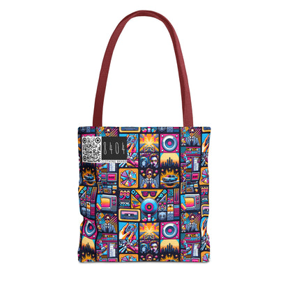 Digital Pop Culture Mashup Maximalist Pop Tote Bag - 8404 Design-52