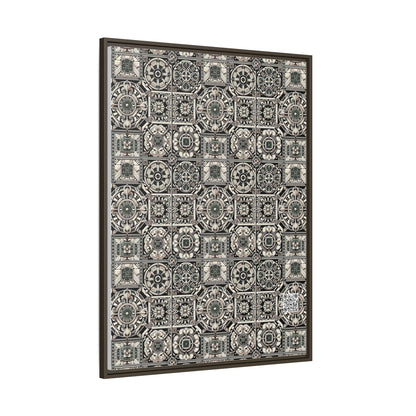 Cyber Garden Party Tech Garden Extravaganza Matte Canvas, Framed (multi-Color) - 8404 Design-45 A