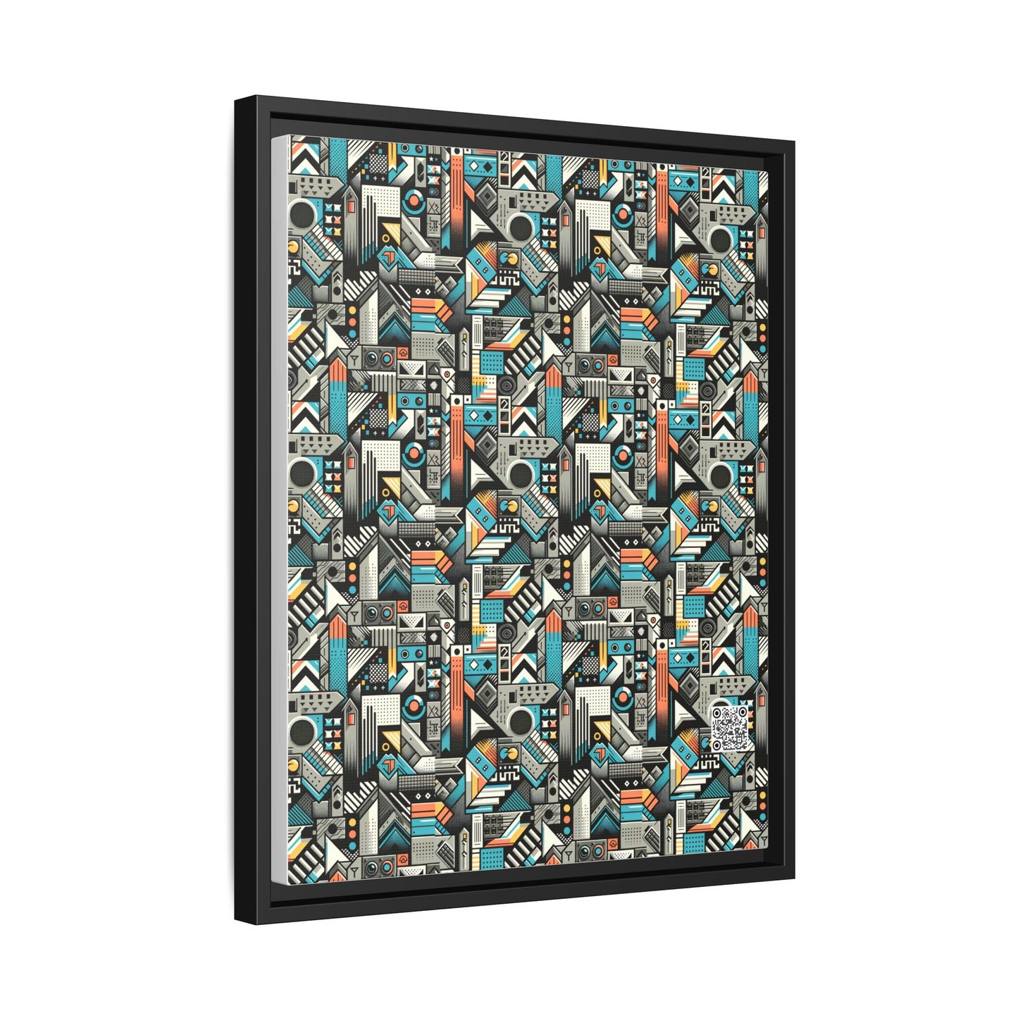 Digital Street Art Urban Street Style Matte Canvas, Framed (multi-color) - 8404 Design-81 A