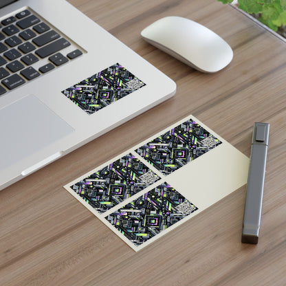 Retro Futurism Graphics Tech-Forward Streetwear Sticker Sheets - 8404 Design-49