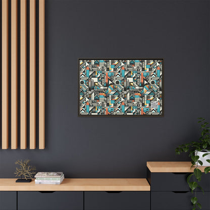 Digital Street Art Urban Street Style Matte Canvas, Framed (multi-color) - 8404 Design-81 A