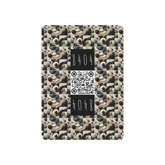 Tech-forward Luxe Streetwear Tech Luxe Fusion Poker Playing Cards - 8404 Design-71 S