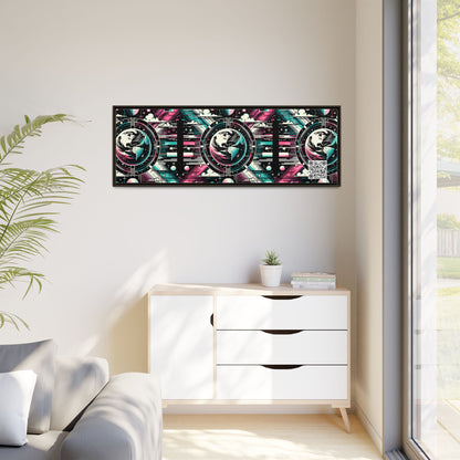 Digital Artistry Digital-native Streetwear Matte Canvas, Framed (multi-color) - 8404 Design-62 B