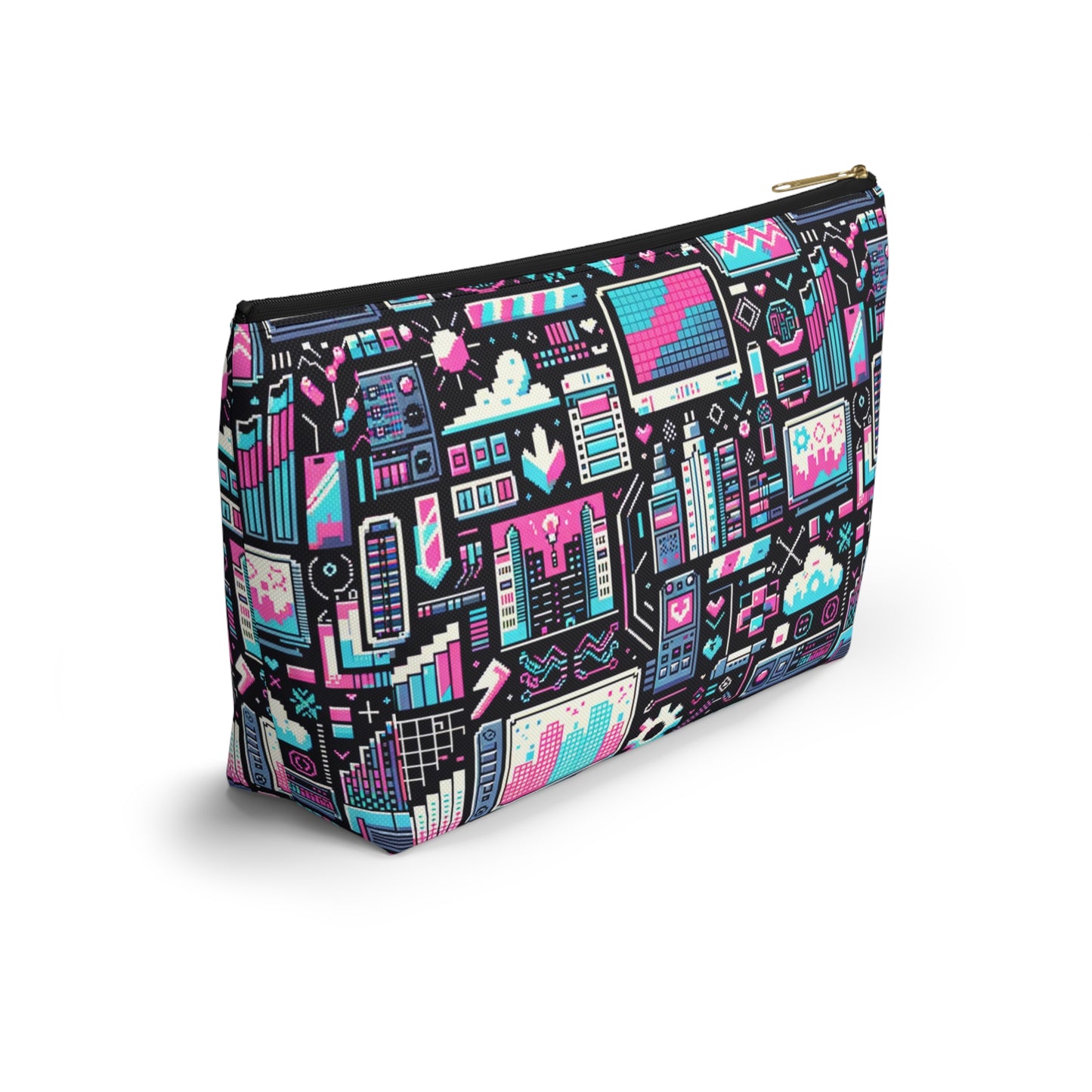 Digital Rebellion Youthful Streetwear with a Rebellious Digital Twist Accessory Pouch W T-bottom - 8404 Design-71
