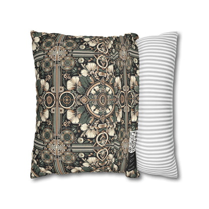 Cyber Garden Party Tech Garden Extravaganza Faux Suede Square Pillowcase - 8404 Design-66