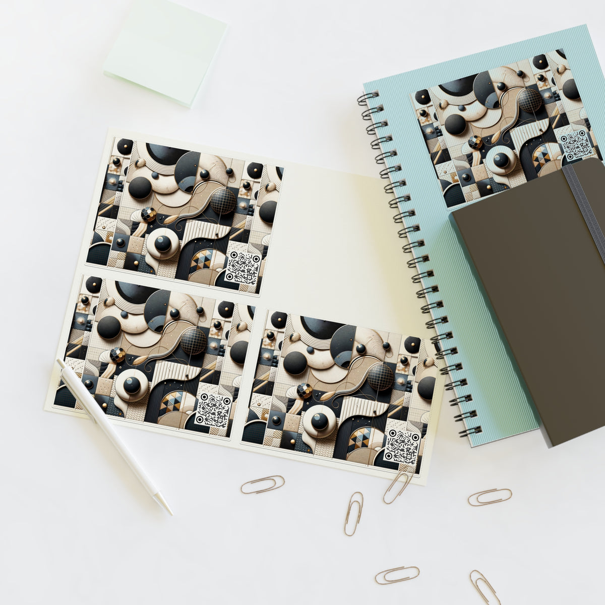 Tech-forward Luxe Streetwear Tech Luxe Fusion Sticker Sheet - 8404 Design-71