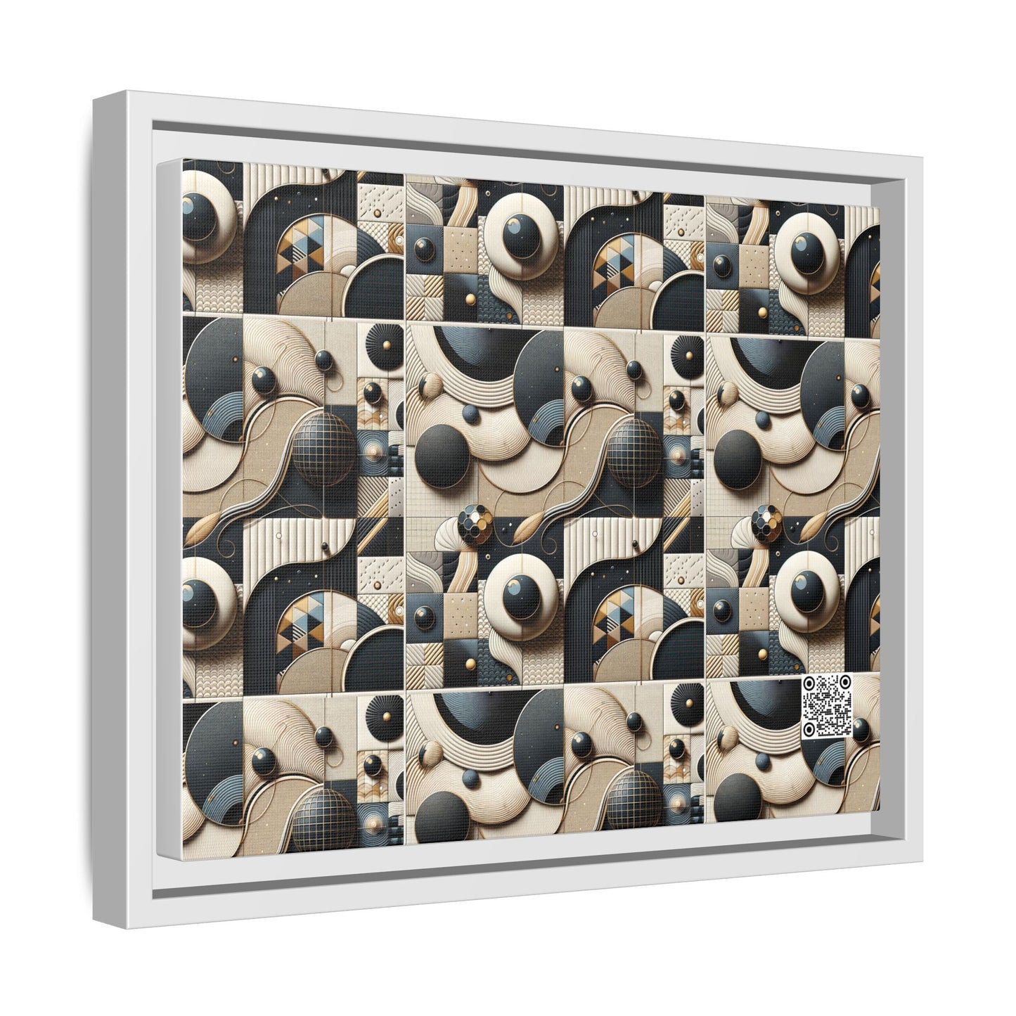 Tech-forward Luxe Streetwear Tech Luxe Fusion Matte Canvas, Framed (multi-color) - 8404 Design-71 A