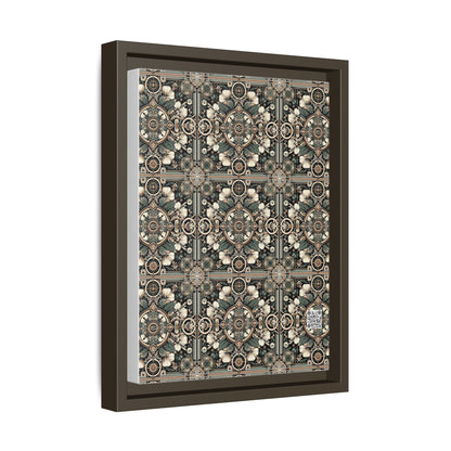 Cyber Garden Party Tech Garden Extravaganza Matte Canvas, Framed (multi-Color) - 8404 Design-66 A