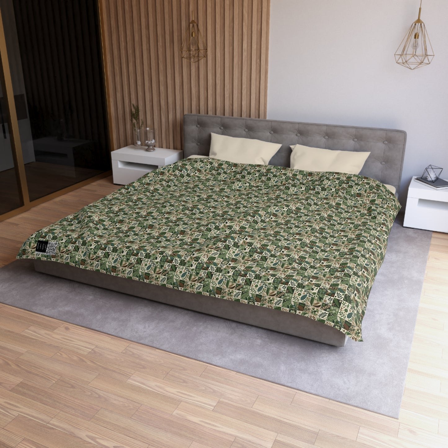 Streetwear Sustainability Environmentally Conscious Streetwear with a Natural Aesthetic Microfiber Duvet Cover - 8404 Design-57