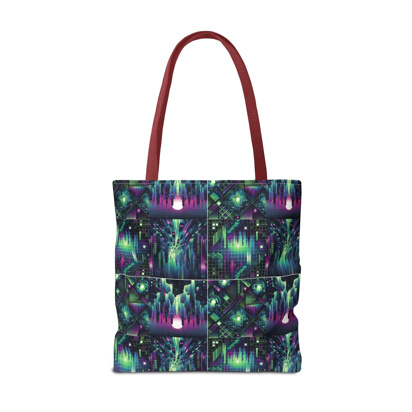 Tech Noir Aesthetics Tech-Forward Urban Dystopia Tote Bag - 8404 Design-54