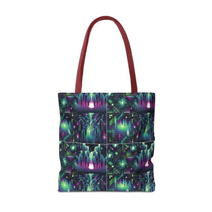 Tech Noir Aesthetics Tech-Forward Urban Dystopia Tote Bag - 8404 Design-54