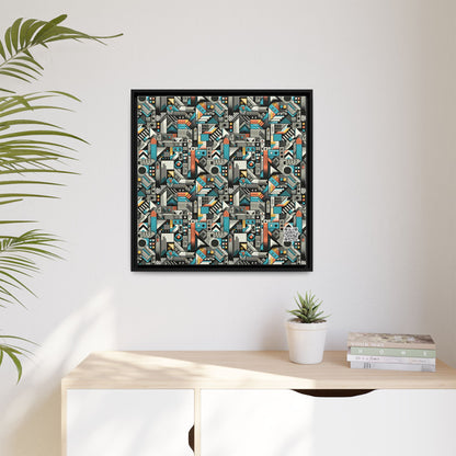 Digital Street Art Urban Street Style Matte Canvas, Framed (multi-color) - 8404 Design-81 A