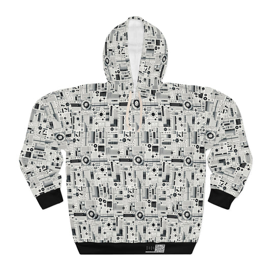 Digital Minimalism Minimalist Tech Pullover Hoodie - 8404 Design-53